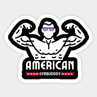 American Gym Buddy Sticker